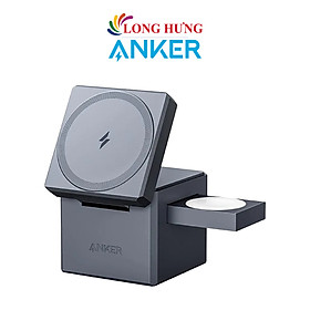 Mua Đế sạc Anker 737 Cube Mag-Safe 3 in 1 1USB 2Type-C Y1811 - Hàng chính hãng