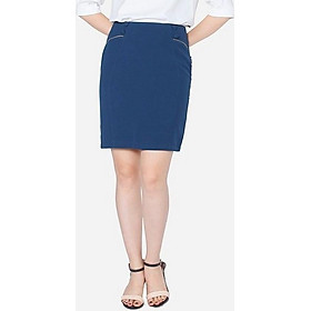 Chân váy ôm xanh cổ vịt The One Fashion VDS1001XD