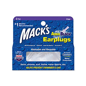 Nút Bịt Tai Silicon Chống Ồn Chống Nước Chống Ngáy MACK'S (2 Cặp)