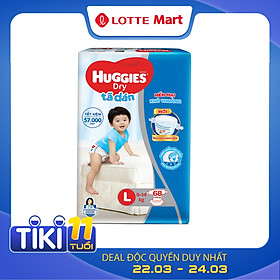 Tã Dán Huggies Dry Gói Cực Đại L68 (68 Miếng) - Bao Bì Mới