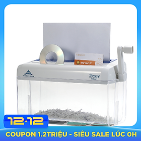 Máy hủy tài liệu mini 3 trong 1 dùng cho tài liệu kích thước A4 thẻ đĩa CD