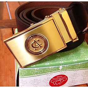 Thắt lưng công sở an mẫu mới hộp đỏ Dây nịt bụng CA cao cấp