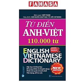 Sách - Từ Điển Anh-Việt 110000 Từ