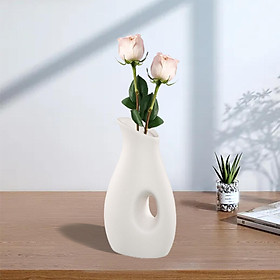 Modern White Dried Flower Vase for Home Bedroom Decoration