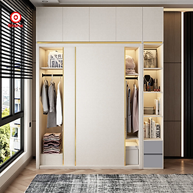 Mua TỦ QUẦN ÁO GỖ CÔNG NGHIỆP CÁNH LÙA CAO CẤP OHAHA - CL008
