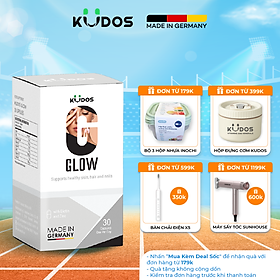 Viên Uống KUDOS GLOW bổ sung vitamin & kẽm tốt cho da, tóc, móng (30 viên/hộp)