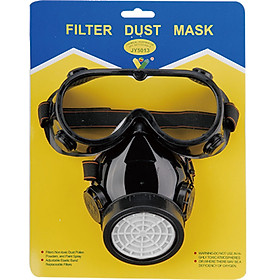 Mua Mặt nạ phòng độc - hóa chất - phun sơn + kính ( 1 phin lọc )
