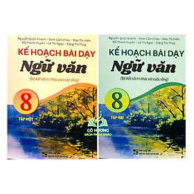 Sách - Combo Kế hoạch bài dạy ngữ văn 8 - tập 1 + 2 ( kết nối tri thức )