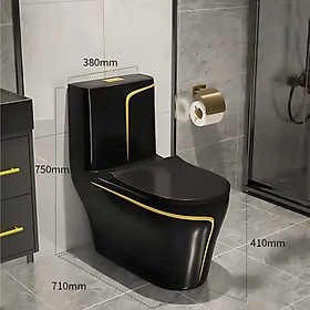 Mua FREESHIP Bồn Cầu Cao Cấp Yamato 899D Men Nung 3 Lớp Ở Nhiệt Độ 1280 Độ Xả Nước Xoáy Mạnh Nắp Hơi Rơi Êm