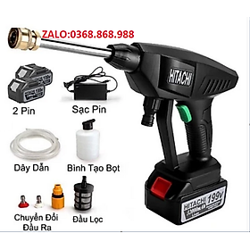 Mua Máy Rửa xe PIN HITACHI - 199V - Rửa xe  làm vườn.