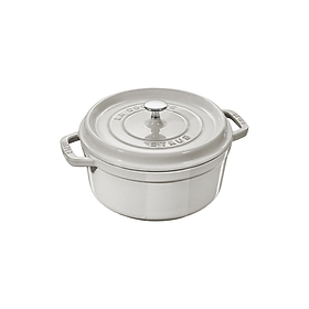 Nồi Gang STAUB Tròn Màu Nấm Trắng - 20/22/24/26 cm