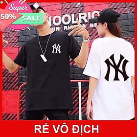HOT- FREE SHIP Áo Đôi Áo Thun Tay Lỡ Unisex New York |Áo đôi 2 màu đen trắng - mẫu siêu ngầu