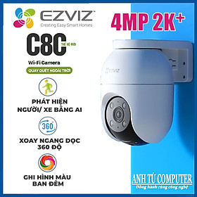 Camera WiFi EZVIZ C8C 2K+ 4MP, quay quét thông minh hàng chính hãng