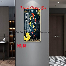 Mua Tranh đồng hồ treo tường tráng gương 3D {mẫu hót} tặng pin và đinh treo ko cần khoan  size 40x80cm