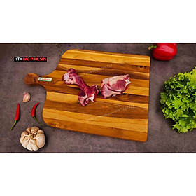 Mua Thớt Gỗ Teak Cao Cấp - Cắt Thái  Trang Trí - 35 5x32x1 9cm - VTC01 | HTX DAO PHÚC SEN