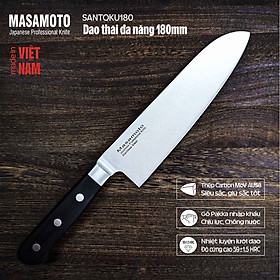Mua Dao Thái Đa Năng Cán Gỗ Masamoto Santoku - MK301