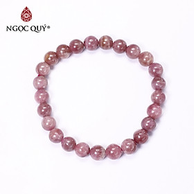 Hình ảnh Vòng tay trơn đá Ruby mệnh hỏa , thổ - Ngọc Quý Gemstones