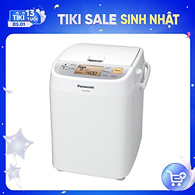 Máy Làm Bánh Mì Panasonic SD-P104WRA - Chế độ hẹn giờ 13 tiếng - Chức năng ghi nhớ khi mất điện - 13 thực đơn tự động - Hàng chính hãng