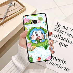 Ốp lưng điện thoại Samsung Galaxy S8 Plus viền silicon dẻo TPU  hình Doremon Dễ Thương - Hàng chính hãng