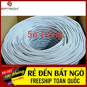 Cáp Mạng Lan Cable Lan Cat5E UTP LXF MÀU TRẮNG 305M Chia Lõi Bọc Chống