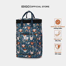 Túi xách tay đa năng đi dã ngoại nhiều ngăn, túi du lịch gấp gọn siêu nhẹ vải oxford chống thấm họa tiết dễ thương IDIGO UF6 - 9001