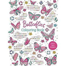 Hình ảnh Butterflies - Gem Sticker Colouring Book