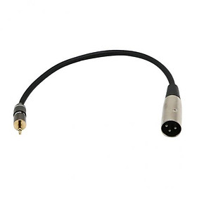 3X 3.5mm Audio Jack To 3 Pin XLR Male Cable Wire For Computer Smartphone 1ft