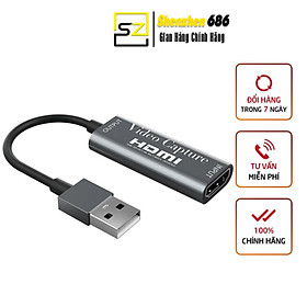 Mua Cáp HDMI to USB 3.0 video capture hỗ trợ livestream từ điện thoại di động  Ipad  Máy Ảnh  PC  PS  Máy Quay Phim 360 Wii U DV  hội nghị truyền hình  đầu ghi hình HD  thiết bị y tế  máy nội soi  ghi hình siêu âm vào máy tính - hàng chính hãng