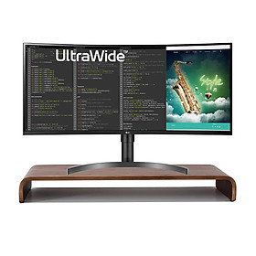 Mua Kệ màn hình máy tính  Kệ Tivi Dài 80 cm  Gỗ uốn cong Plyconcept Monitor Stand U800 - Màu gỗ Walnut