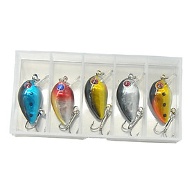 5x Fishing Lures Mini Lure Saltwater Trolling Lure Jigging Artificial Baits Metal for Bass Trout Freshwater Tiny Dogfish Accessory