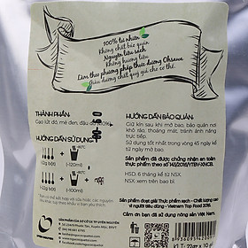 Bột Gạo Lức Mè Đen Quê Tôi có đường cỏ ngọt - Túi 440g (20 gói x 22g)