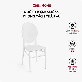 Mua Ghế nhựa đúc nguyên khối trắng tinh khôi cho nhà hàng tiệc cưới