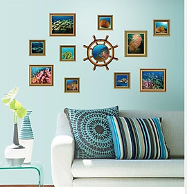 TRANH DECAL, GIẤY DÁN TƯỜNG " ĐẠI DƯƠNG BÍ ẨN"