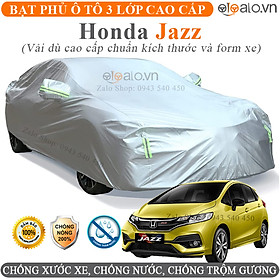 Bạt Phủ Ô Tô HONDA JAZZ Cao Cấp 3 Lớp Chống Nắng Nóng Chống Nước Chống xước
