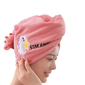 Mua Khăn Ủ Tóc  Khăn Quấn Tóc Gội Đầu Cao Cấp  Vải Cotton Mềm Mại Thấm Hút Tốt