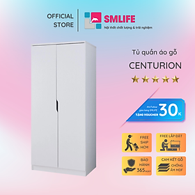 Tủ quần áo gỗ hiện đại SMLIFE Centurion  | Gỗ MDF dày 17mm chống ẩm | D80xR48xC180cm