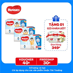 Combo 3 Gói Tã Quần Huggies Dry Gói Đại XXL38 (38 Miếng) - Bao Bì Mới