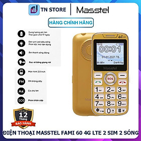 Mua Điện Thoại Masstel Fami 60 4G LTE - Pin 2000 mAh - Chức Năng SOS - Hàng Chính Hãng - Bảo Hành 12 tháng