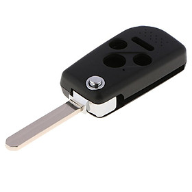 Replacement Shell Folding Remote Key Case Fob 4 Button for Honda