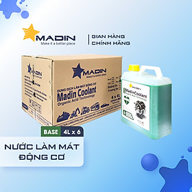 [Thùng] Dung Dịch Làm Mát ô tô, xe máy, Động Cơ Madin Coolant Base 20%  Mono Ethylen Glycol