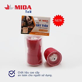 Mua Bộ 2 Nắp xay tiêu MIDATEK cối xay ceramic Màu Đỏ cho hũ nhựa đường kính 38mm