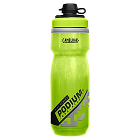 Bình Nước Xe Đạp Thể Thao Cách Nhiệt Camelbak Podium Chill Dirt Series 620ml Có Nắp Đậy Chống Đất Cát