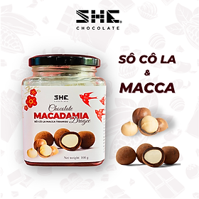 Socola Macca Tiramisu - Hũ 100g - SHE Chocolate - Tốt cho sức khỏe