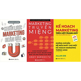 [Download Sách] Combo Những Chiến Lược Thu Hút Khách Hàng Hoàn Hảo( Chiến Lược Marketing Hoàn Hảo + Marketing Truyền Miệng + Kế Hoạch Marketing Trên Một - Trang - Giấy ) tặng kèm bookmark Sáng Tạo