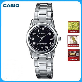 Đồng Hồ Nữ Dây Thép Casio LTP-V001D-1BUDF (31mm) - Bạc
