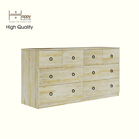 Mua HAPPY FURNITURE   gỗ tự nhiên   Tủ lưu trữ 8 ngăn kéo - YANNA   THK_187   150cm x 45cm x 76cm