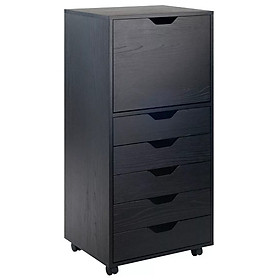 Mua HALIFAX  Tủ đựng đồ lưu trữ 1 ngăn 5 học kéo có bánh xe  Phong cách Bắc Âu  49x41x105cm