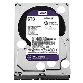 Hình ảnh Ổ Cứng HDD Camera WD Purple™ 6TB/64MB/3.5 IntelliPower - WD60PURZ - Hàng Chính Hãng