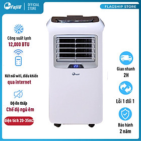 Mua Máy lạnh đứng di động 10000 BTU -12000 BTU nhập khẩu FUJIE  điều hoà di động mini 4 chức năng làm lạnh  hút ẩm 30.3 L/ngày  quạt  lọc không khí  có điều khiển từ xa  sử dụng APP  diện tích 25-35m2 - Hàng chính hãng