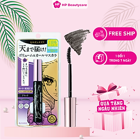 Mascara Chống Trôi Siêu Bền Giúp Nâng Cong Và Dày Mi Tối Đa Kissme Heroine Make Volume Up Mascara Super WP #01